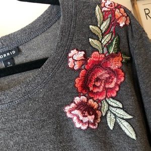 Embroidered sweatshirt